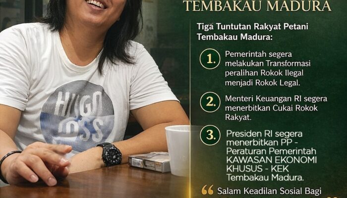 Apresiasi Menkeu Purbaya, Gus Lilur Sebut KEK Tembakau Madura Solusi Masa Depan Industri Rokok Rakyat