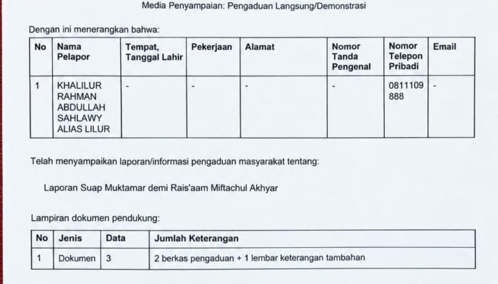 Dugaan Suap Demi Menangkan Mif­tachul Akhyar, Gus Lilur Siap Laporkan Empat Nama ke KPK